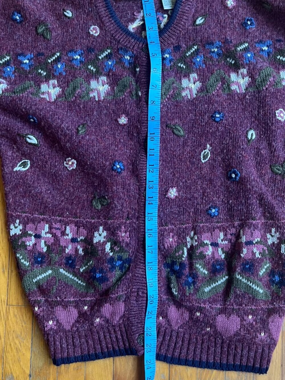 Cottagecore Wool Cardigan Northern Reflections M - Picture 6 of 8